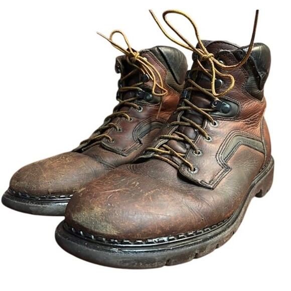 Red Wing boots DynaForce work boots 2E 926 soft toe brown leather sz men's 11.5 - Picture 1 of 11